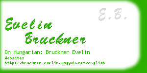 evelin bruckner business card